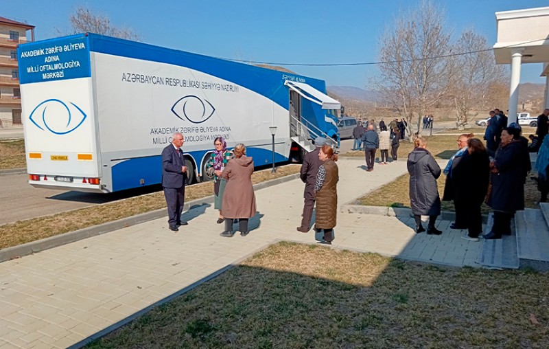 Cəbrayılda ikigünlük oftalmoloji səyyar müayinələr keçirilir - FOTO